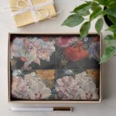 ピンクのバラや花を集めるロマンチックな天使 薄葉紙 (ギフト)