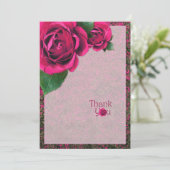 ピンクのバラをありがとう サンキューカード (スタンド正面)