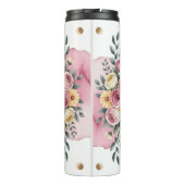 ピンクのバラを持つフローラママ タンブラー (裏面)