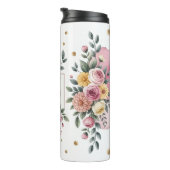 ピンクのバラを持つフローラママ タンブラー (回転右)