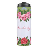 ピンクのバラカスタムス熱タンブラー タンブラー (正面)