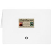 ピンクのバラカード (裏面横)