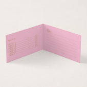 ピンクのバラグランジズダマスク – 名刺， PriceTag 名刺 (内部)