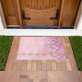 ピンクのバラグランジズダマスク – Doormat, Rug ドアマット