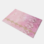 ピンクのバラグランジズダマスク – Doormat, Rug ドアマット (アングル)