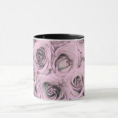 ピンクのバラスケッチ マグカップ (中央)