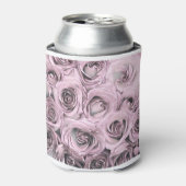 ピンクのバラスケッチ 缶クーラー (缶正面)