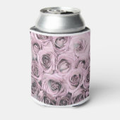 ピンクのバラスケッチ 缶クーラー (缶裏面)