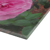 ピンクのバラパターン カッティングボード (角)