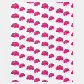 ピンクのバラフリースブランケット フリースブランケット (正面)