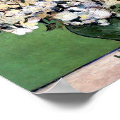 ピンクのバラ付き花瓶(F682)ファンゴッホファインアート ポスター (角)