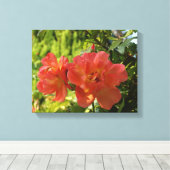 ピンクのバラ写真キャンバス印刷 キャンバスプリント (インサイチュ (ウッドフロア))