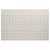 ピンクのバラ園の花模様 ファブリック (ヤード)