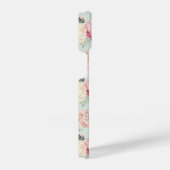 ピンクのバラ園の花模様 iPhoneケース (右側面)