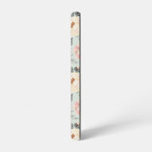 ピンクのバラ園の花模様 SAMSUNG GALAXYケース (左側面)