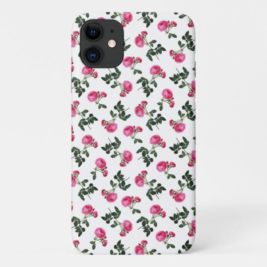 ピンクのバラ壁紙パターン Case-Mate iPhoneケース (裏面)