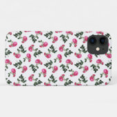 ピンクのバラ壁紙パターン Case-Mate iPhoneケース (裏面(横))