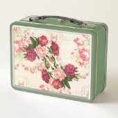 ピンクのバラ弁当 メタルランチボックス (裏面)