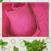 ピンクのバラ愛ママ キッチンタオル (折り畳み)