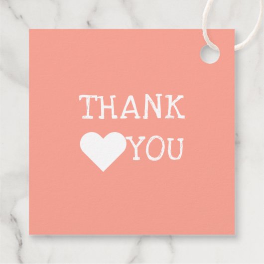 ピンクのバラ手作りラブプロダクトありがとう フェイバータグ (裏面)