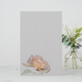 ピンクのバラ文房具 便箋 (スタンド正面)