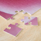 ピンクのバラ春ガーデンフラワーロマンチックなフローラ ジグソーパズル (側面)