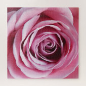 ピンクのバラ春ガーデンフラワーロマンチックなフローラ ジグソーパズル (横)