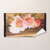 ピンクのバラ浴用タオルのセット バスタオルセット (ハンドタオル)