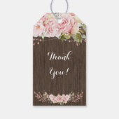 ピンクのバラ素朴の灯 ギフトタグ (正面)