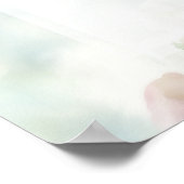 ピンクのバラ結婚の5つの表 ポスター (角)