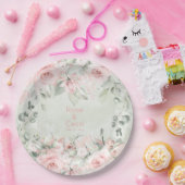 ピンクのバラ結婚ズ9インチディナー ペーパープレート (パーティー)