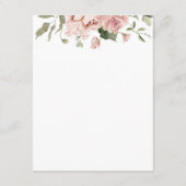 ピンクのバラ結婚ズ エンクロージャーカード (裏面)