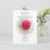 ピンクのバラ結婚ブド メニュー (スタンド正面)