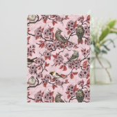 ピンクのバラ色に鳥と桜 (スタンド正面)