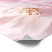 ピンクのバラ花びらがラブデジタルアートワークのスパイラル ポスター (角)