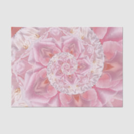 ピンクのバラ花びらがラブデジタルアートワークのスパイラル 薄葉紙