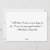 ピンクのバラ花グリーティングカード シーズンカード (裏面)