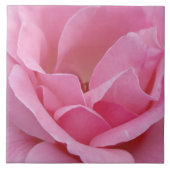 ピンクのバラ花セラミックタイル タイル (正面)