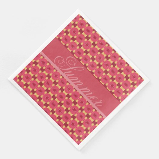 ピンクのバラ花柄 (コーナー)