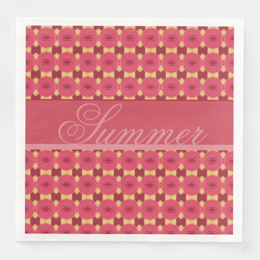 ピンクのバラ花柄 (正面)