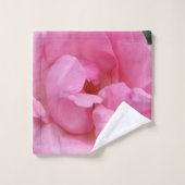 ピンクのバラ花風呂タオルセット バスタオルセット (ウォッシュタオル)