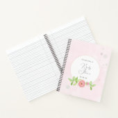 ピンクのバラ赤ちゃんシャワーギフトリストノートブック ノートブック (内部)