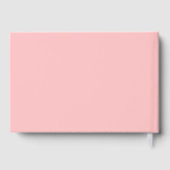 ピンクのバラ金ゴールドテディベアガール愛の記憶の中 ゲストブック (裏面)