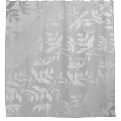 ピンクのバラ金ゴールドメタリック葉 |パウダー赤面ショー シャワーカーテン (正面)