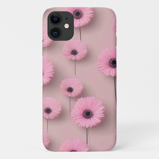 ピンクのバラ金ゴールド花の贈り物 Case-Mate iPhoneケース (裏面)