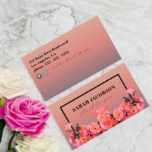 ピンクのバラ黒の四角形フレームフローラデザイナー