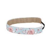 ピンクのバラ2の優雅の壁紙パターン アスレチックヘッドバンド (右)