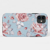 ピンクのバラ2の優雅の壁紙パターン Case-Mate iPhoneケース (裏面(横))