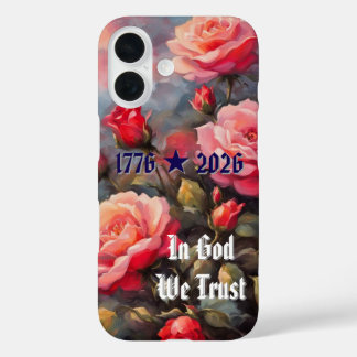 ピンクのバラ250歳の誕生日iPhone/iPadケース iPhone 16ケース