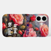 ピンクのバラ250歳の誕生日iPhone/iPadケース Case-Mate iPhoneケース (裏面 (横))